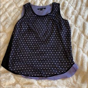 Purple and black tank top